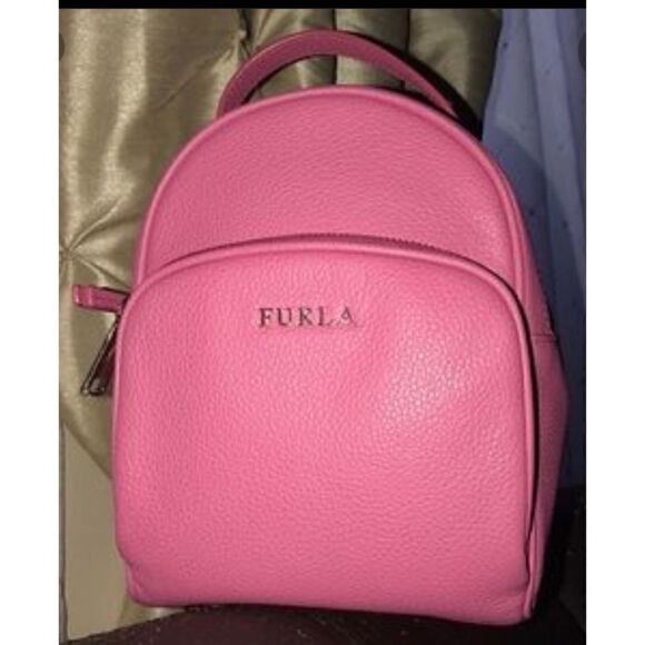 Rare - Furla Frida Mini Vitello Leather
Backpack Pink / Excellent - Picture 1 of 11